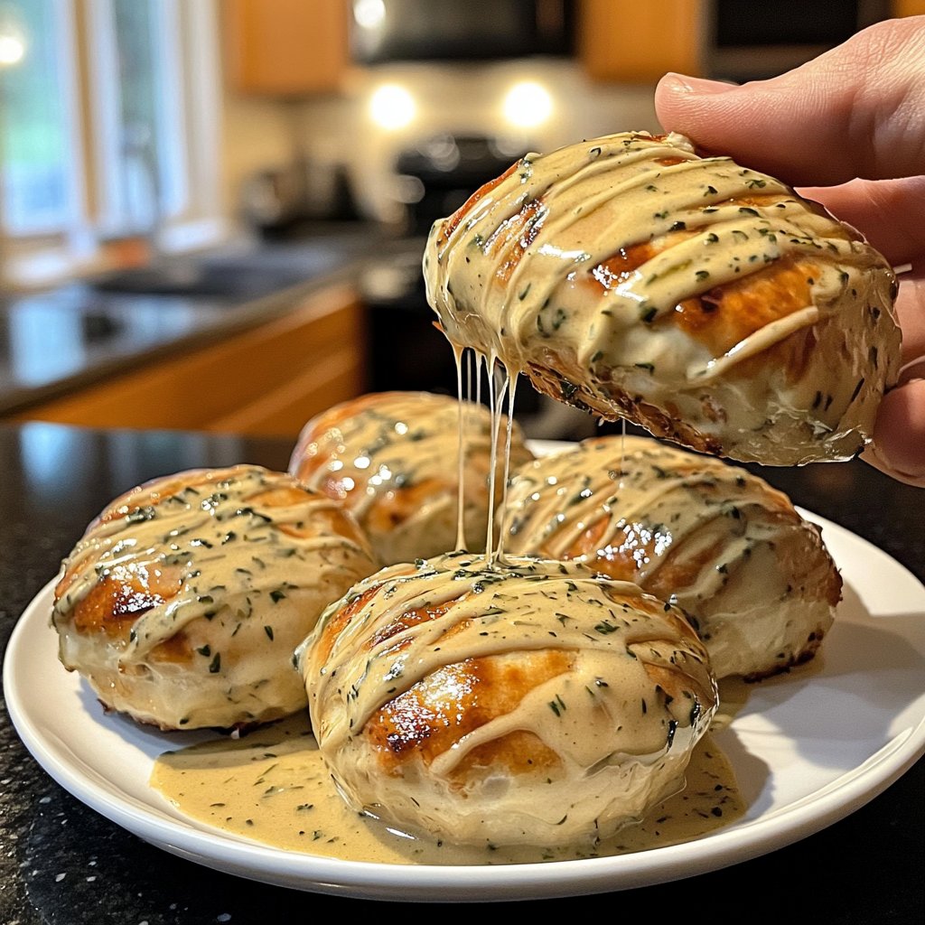 Hähnchenbrust in leichter Sahnesauce