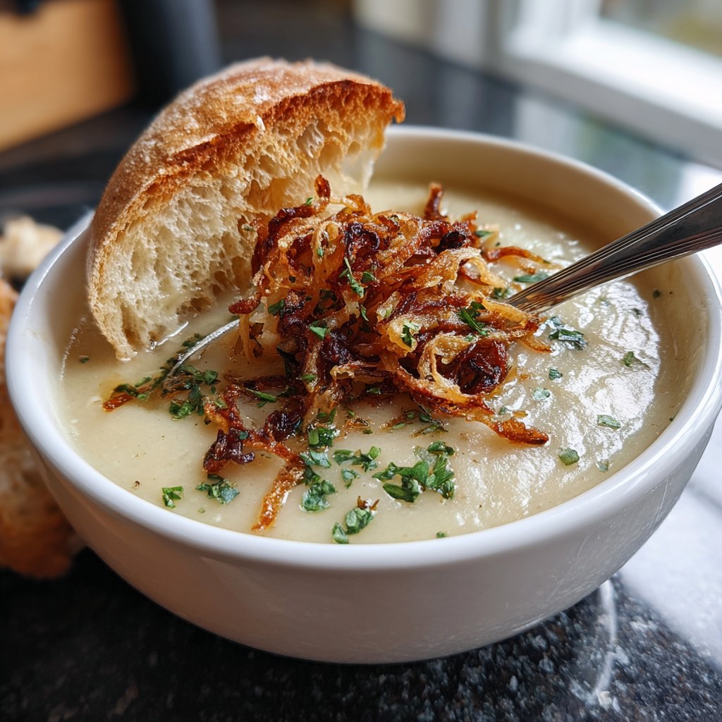 Einfache Blumenkohlsuppe aus dem Ofen