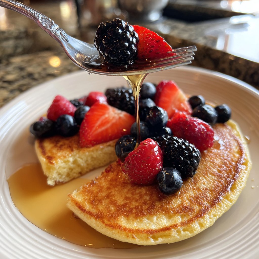 Pfannkuchen mit Proteinmehl