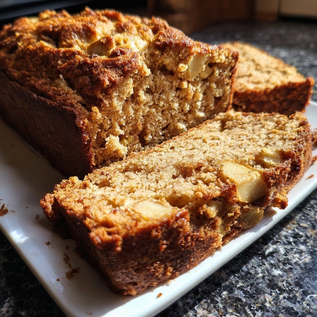 Bananenbrot mit Zimt und Apfel