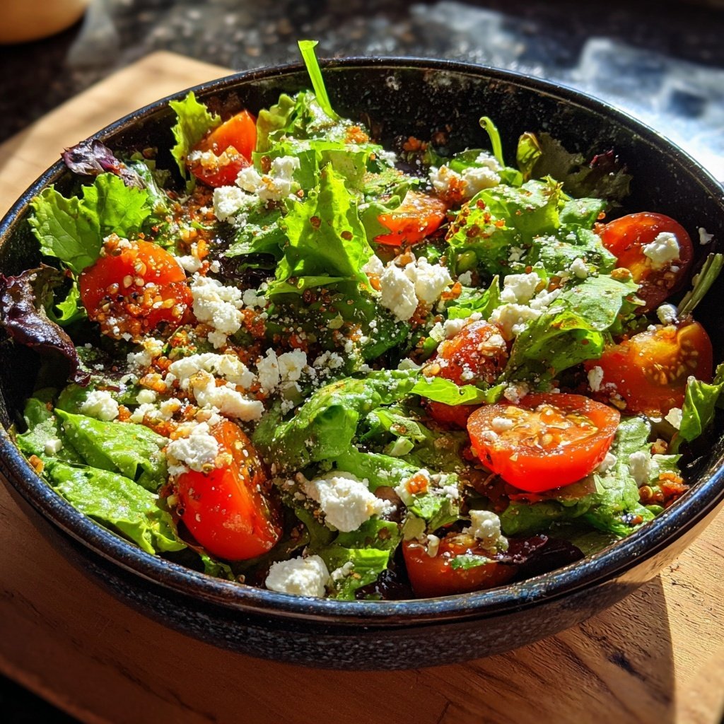 Mittagessen leicht mit Salat