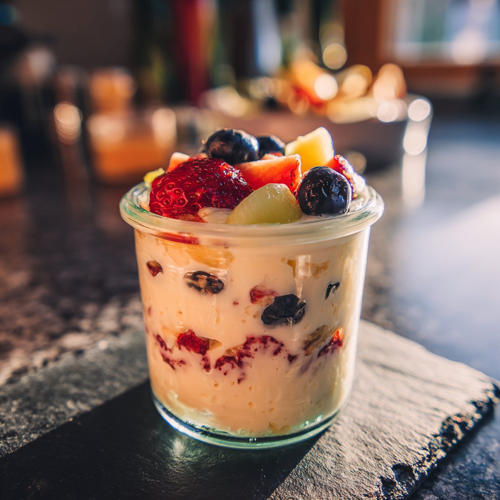 Frühstück im Glas mit Joghurt