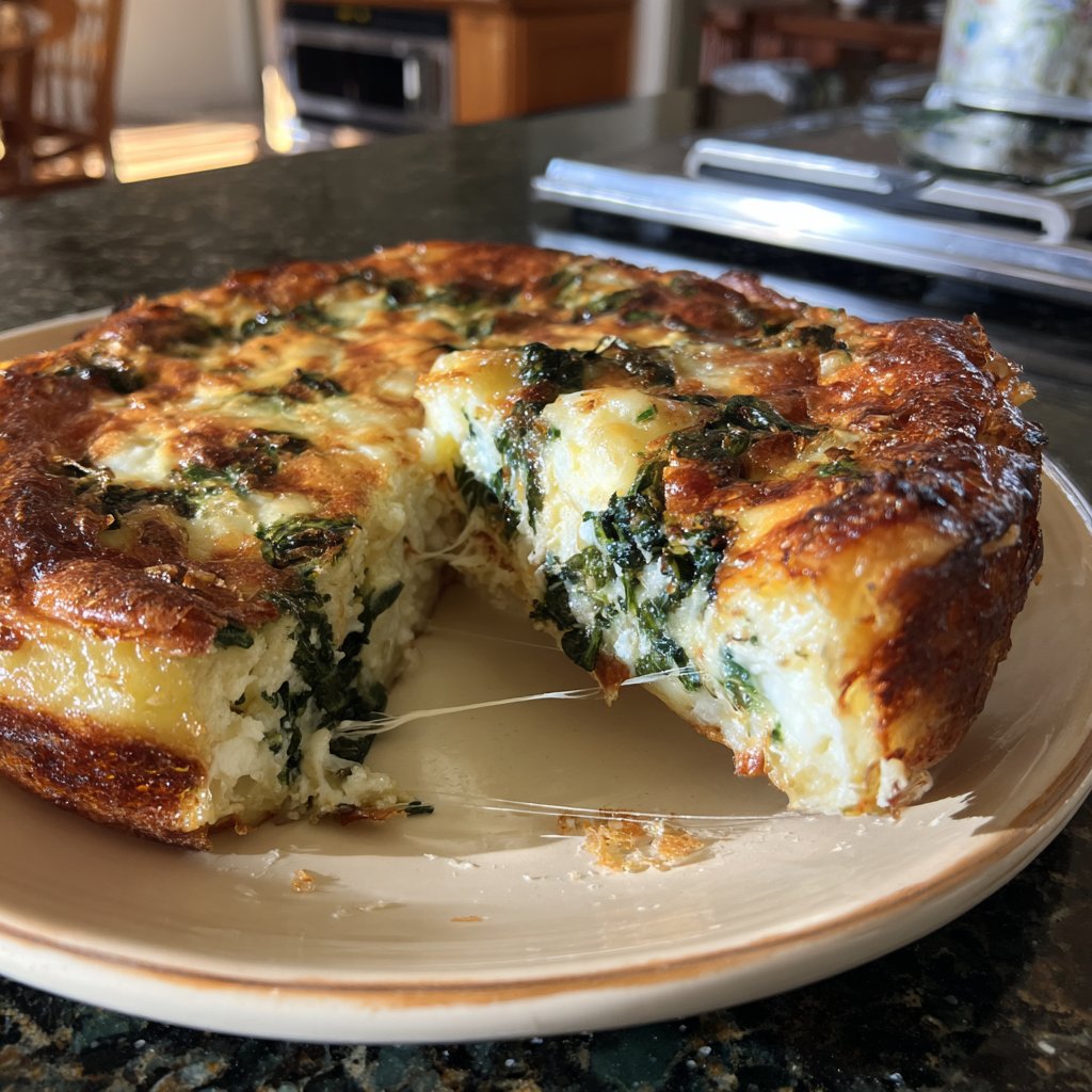 Kartoffelauflauf mit Spinat