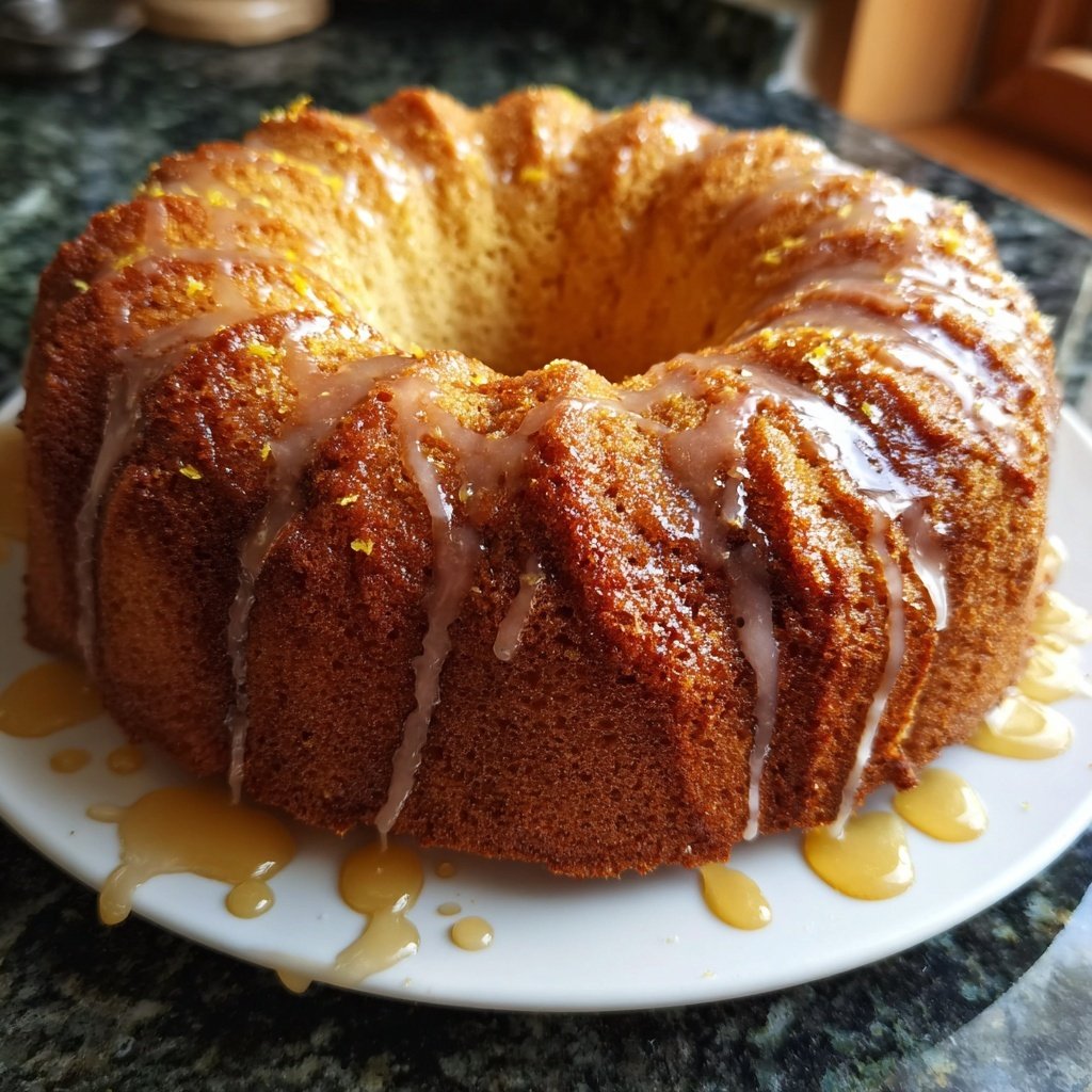 Zitronenkuchen mit Honig