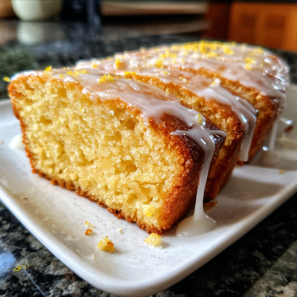 Zitronenkuchen mit Vanillezucker