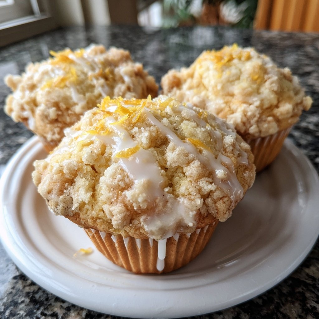 Muffins mit Zitronenschale